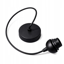 ZWIS PRZEWÓD PODSTAWA LAMPY WISZĄCEJ METALOWA E27 ZAWIESIE POD ABAŻUR KLOSZ