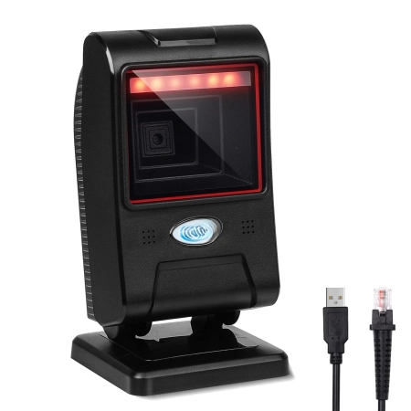 OBZ RF70 Czytnik kodów kreskowych 1D 2D bez rąk Przewodowy USB do sklepu