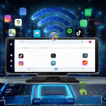 Ekran samochodowy URVOLAX UR75A Android 13 1026-calowy przenośny 4+64G
