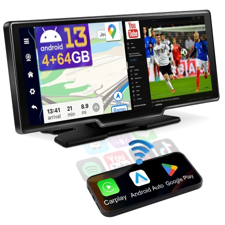 Ekran samochodowy URVOLAX UR75A Android 13 1026-calowy przenośny 4+64G