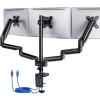 Uchwyt do monitora biurkowego ErGear EGTS5B do 3 ekranów od 13-27'', do 8kg