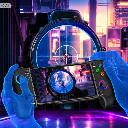 Gamepad HELLCOOL MC100 Bluetooth iPhone Android Hall Effect RGB