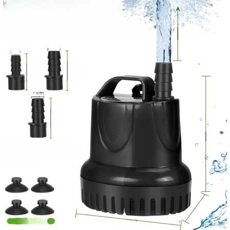 Mini Pompa Wodna 25W 1200L/h Akwarium Fontanna Basen