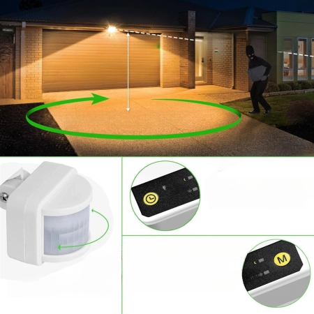CLY FLB050 LED Reflektor z Czujnikiem Ruchu 50W 4300LM IP66 Do Ogrodu