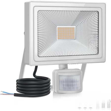 CLY FLB050 LED Reflektor z Czujnikiem Ruchu 50W 4300LM IP66 Do Ogrodu