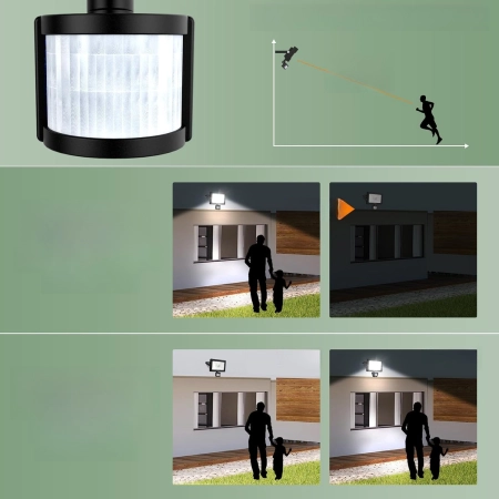 Reflektor CLY FLB050 LED z czujnikiem ruchu 50 W 4700 lm na zewnątrz