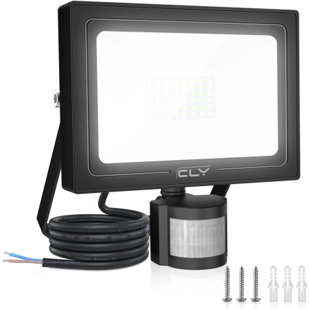 Reflektor CLY FLB050 LED z czujnikiem ruchu 50 W 4700 lm na zewnątrz
