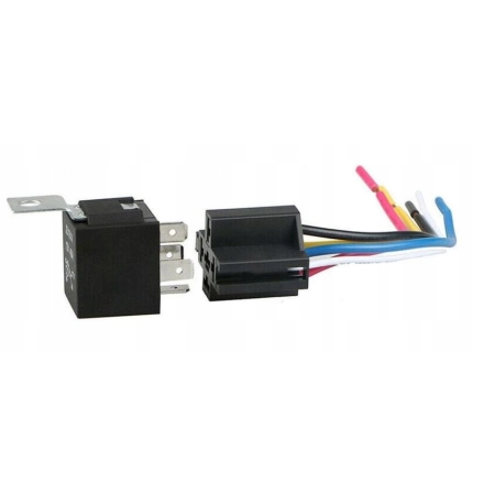 Przekaźnik Samochodowy 5 pin Automat 12V 40A Gniazdo Wiązka JD1914  5szt