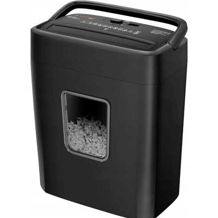 Niszczarka Bonsaii C237-B 6-Sheet czarna bezpieczny poziom P-4 kosz 13L