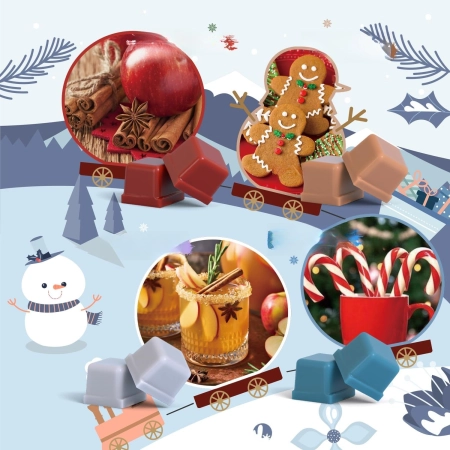 Salubrito Winter Wosk do Kominka, Sojowe Kostki Zapachowe