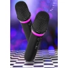 Zestaw karaoke BONAOK K20 mikrofon Bluetooth z głośnikiem i lampkami