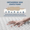 BEDSURE Ortopedyczne legowisko dla małych psów - 76 x 51 x 7,6 cm