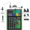 DEBRA DI-4UX 4 kanałowy mikser audio, 99 efektów DSP, wejście USB/MP3, 48 V