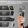 DLARA SD-136 PRO Karaoke Bluetooth z 2 mikrofonami, głośnik, USB, AUX, TF