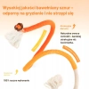Sznurek z Kocimiętką Zabawka dla Kota 70 cm naturalna ręcznie wykonana 4szt