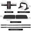 EnterSports Roller brzucha 6 w 1 z taśmą fitness, pompkami, matą na kolana