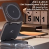 Ładowarka bezprzewodowa 5 w 1 do MagSafe AC ISLAND W7 FLIP 35W, MOCNA