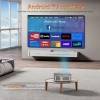HORLAT T02 Projektor kina domowego 25000 lumenów, Full HD 1080p Android TV