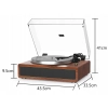 Gramofon HQ-KZ001 Retro Winyl Retrolife Głośniki Bluetooth Drewno