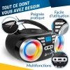 KLIM Boombox B3 Odtwarzacz CD Bluetooth Radio FM USB Boombox + Akumulatory