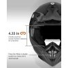 Kask Motocyklowy YEMA YM-915 Rozmiar M Wizjer Homologacja ECE