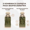 WUGLO REGULOWANY WODOODPORNY FOTELIK DLA PSA DO SAMOCHODU ROZMIAR S KHAKI