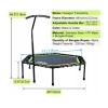 Trampolina fitness ONETWOFIT 122cm domowa z uchwytem