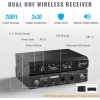 Bezprzewodowy system mikrofonowy Phenyx Pro PTU-52B 2 x 30 UHF zasięg 60 m