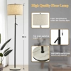 LAMPA PODŁOGOWA 163 cm regulowana wysokość, z marmurową podstawą