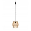 EcoGo Rattanowa lampa wisząca z baterią Boho do ogrodu i wnętrz