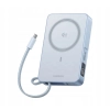 Powerbank z przewodem USB-C UGREEN 10000 mAh MagFlow PB773 Qi2 25W Szary