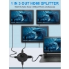 Przełącznik HDMI 4K 60Hz 3 wejścia 1 wyjście splitter HDMI 3-portowy
