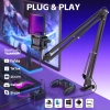ZEALSOUND A68S Zestaw mikrofonowy USB, gamingowy RGB, statyw i wysięgnik
