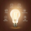 3 SZT. Żarówka LINKIND filament LED 7,2W szklana E27 ciepła 2700K 1521lm