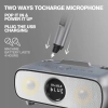 DLARA SD-136 PRO Karaoke Bluetooth z 2 mikrofonami, głośnik, USB, AUX, TF