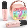 Zestaw do karaoke dla dzieci unicorn różowy brak kabla ładującego