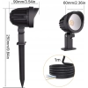 MEIKEE Zewnętrzna lampa punktowa LED 7 W lampa ogrodowa,6500K 500LM 2 szt