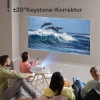 Akiyo O1 Przenośny Mini Projektor LCD FullHD Biały Statyw Pilot