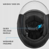 WESTT Jet kask motocyklowy, I kask na skuter z podwójnym wizjerem 57-58 cm