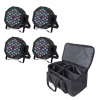 4 x Led Par Slim 36 x 1W + TORBA dmx 512 UKING ZQ01082