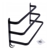 Wieszak na Ręczniki Ścienny Aluminiowy Mocny Czarny VILDE 50 cm