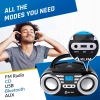 KLIM B3 przenośny odtwarzacz CD Bluetooth Boombox z radiem FM