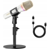 Mikrofon TONOR TD310 - profesjonalny USB do nagrań i transmisji BIAŁY + sta
