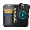 Etui magnetyczne dla iPhone 15 Pro 2in1 OCASAE kolor CZARNY