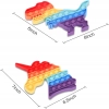 2 sztuki sensorycznych pacynek Fidget-Toys POP-IT jednorożec i dinozaur