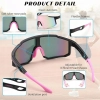 FEISEDY Okulary sportowe rowerowe lustrzane bieganie enduro UV400 B2388