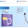 WELLRELAXX Smart Hula Hoop z licznikiem i kulą obwód 75-110 cm jasny niebie