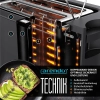Arendo - toster dotykowy, 2 kromki, stal nierdzewna, panel dotykowy 800W