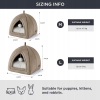 Bedsure Domek Legowisko dla Kota 2w1 40x40 cm Składana Jaskinia z Poduszką