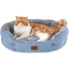 BEDSURE Legowisko Pranie 63x53x20cm Dwustronna Poduszka Niebieskie